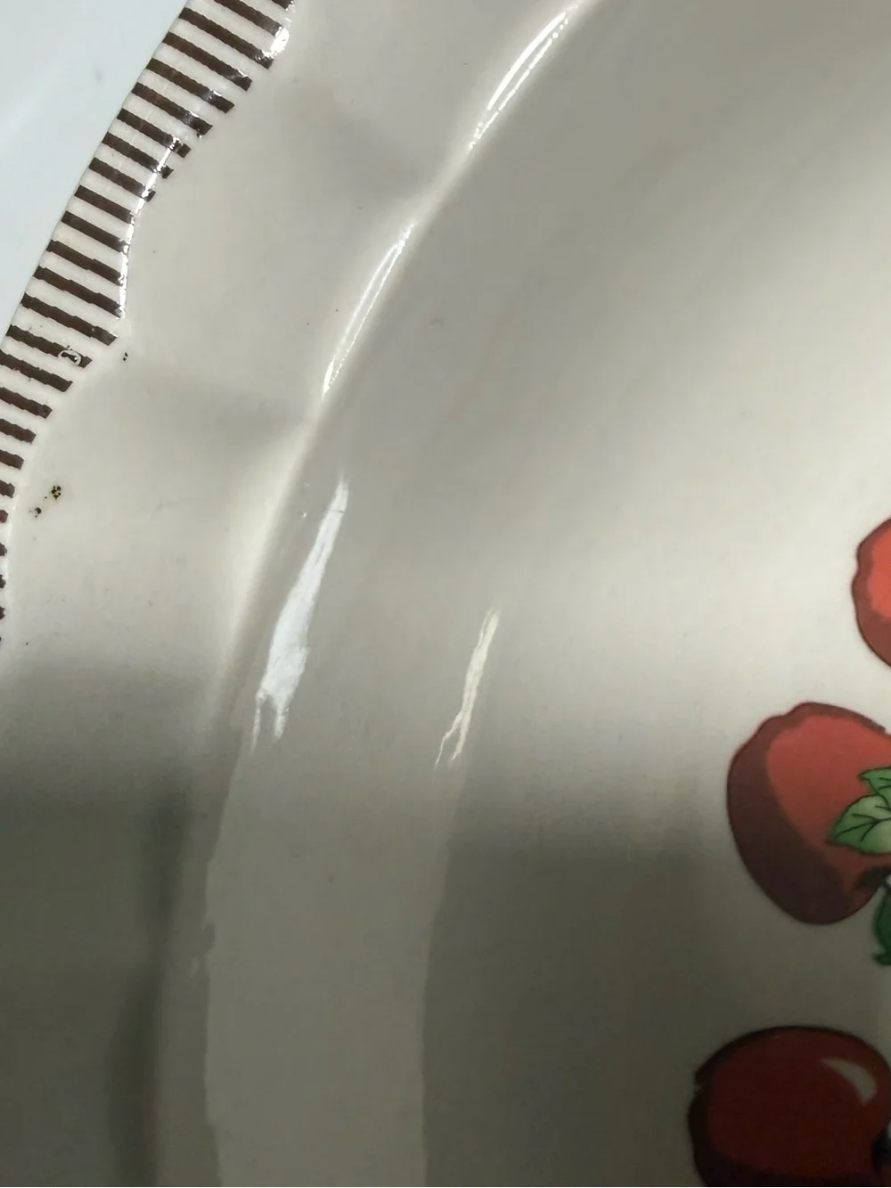 Vintage Royal Red Apple Pie Plate Recipe Plate 11” Ceramic Farmhouse Cottagecore